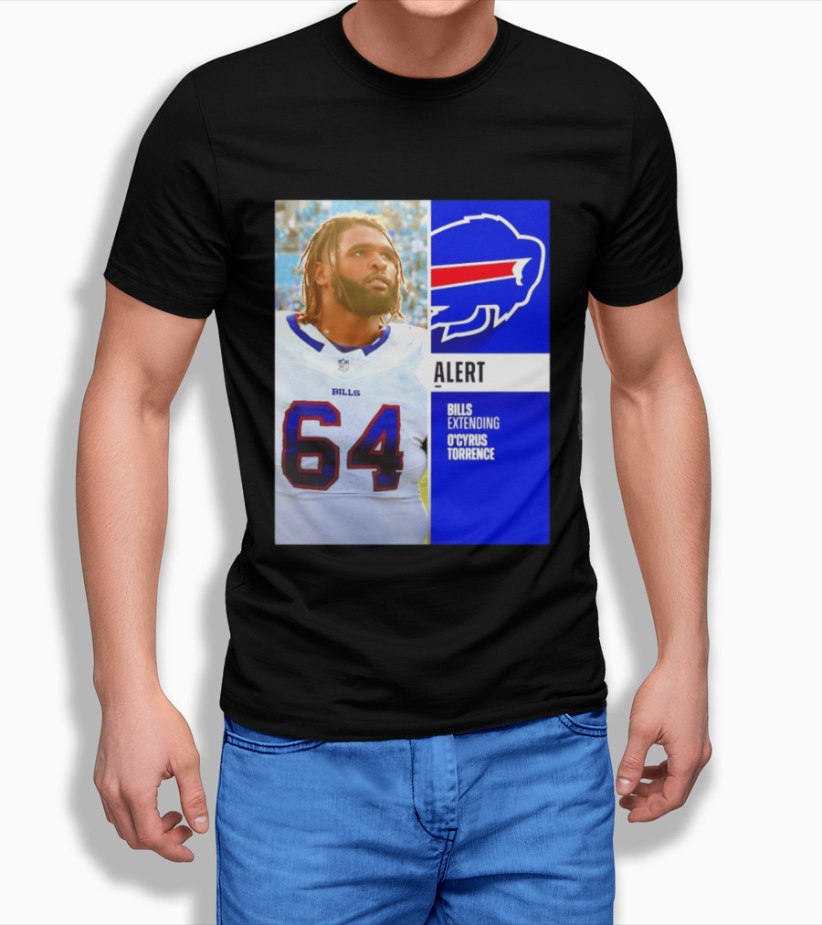 Buffalo Bills Alert Extending O'Cyrus Torrence Number 64 T-Shirt