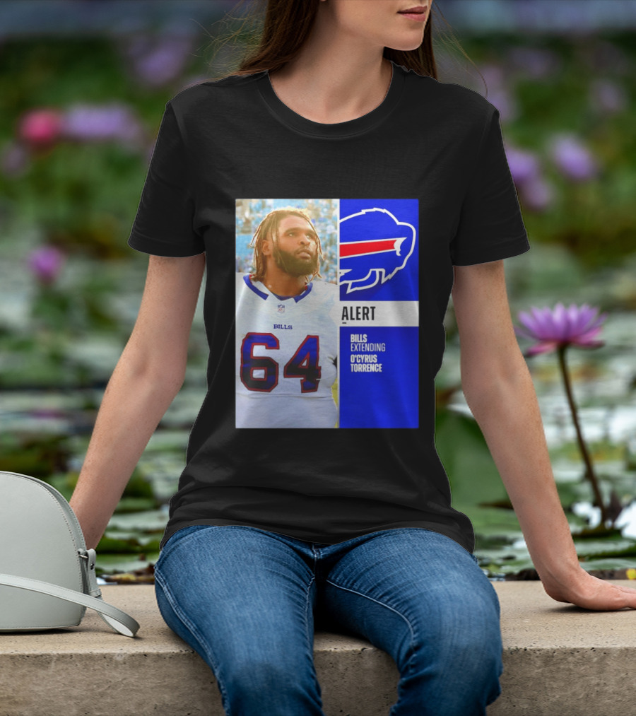Buffalo Bills Alert Extending O'Cyrus Torrence Number 64 T-Shirt