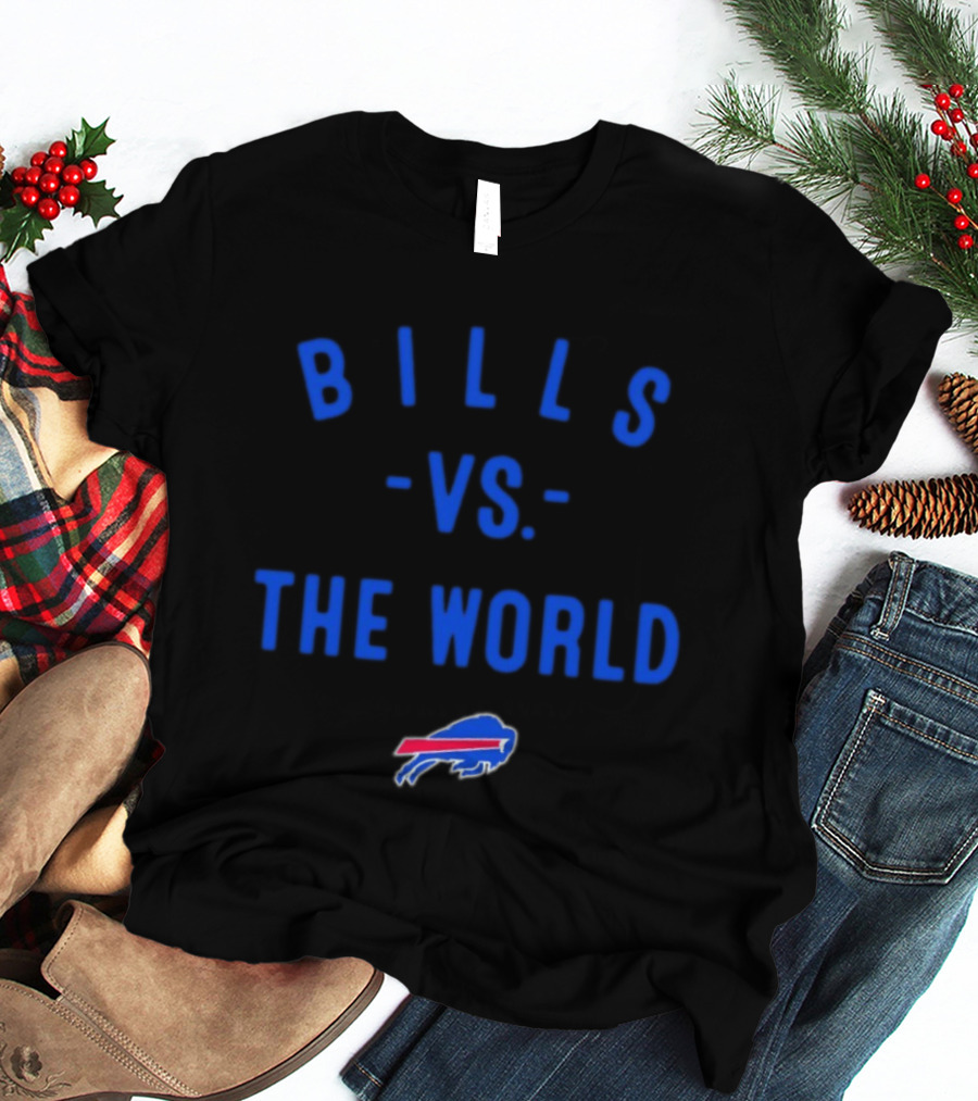 Buffalo Bills Vs The World 2026 Season NFL Team Battle T-Shirt