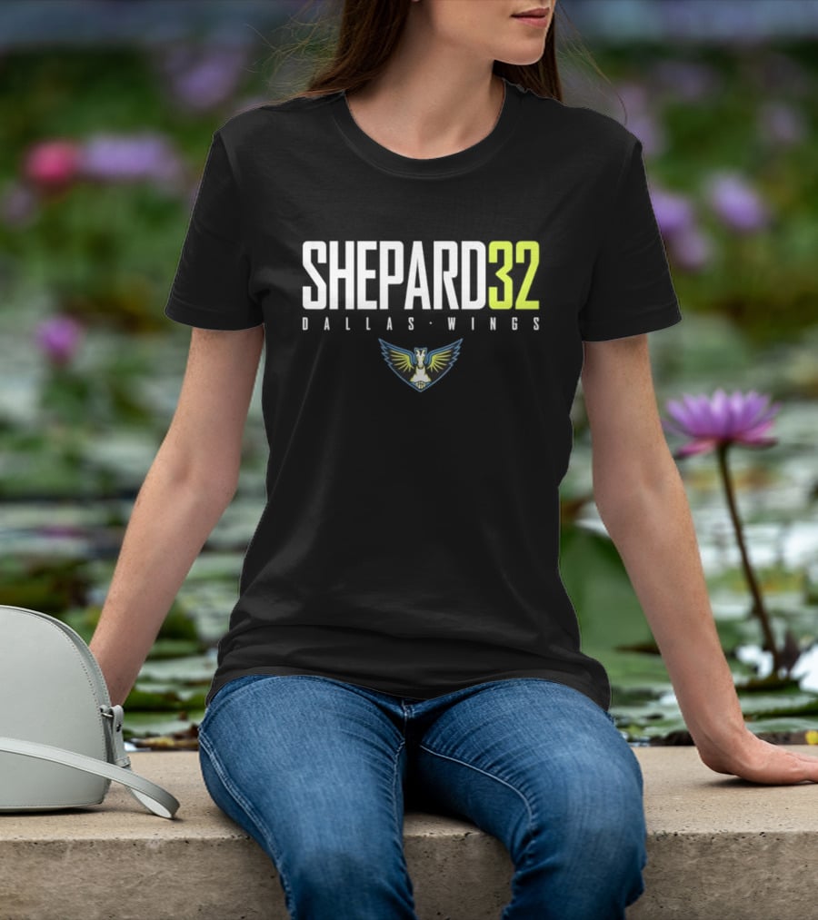 Shepard 32 Dallas Wings WNBA Logo 2026 T-Shirt