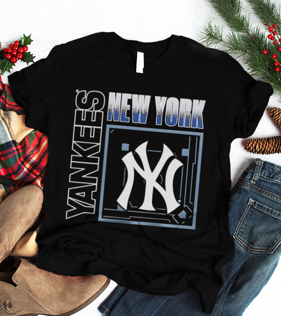 Men's New York Yankees George Lombard Jr. Black Homefield Pop Yankees T-Shirt