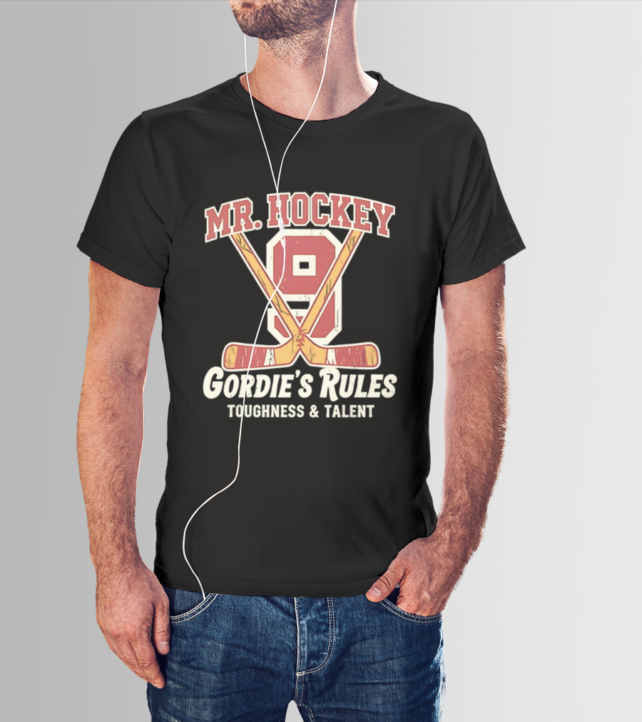 Mr Hockey Gordie's Rules Toughness Talent 9 T-Shirt