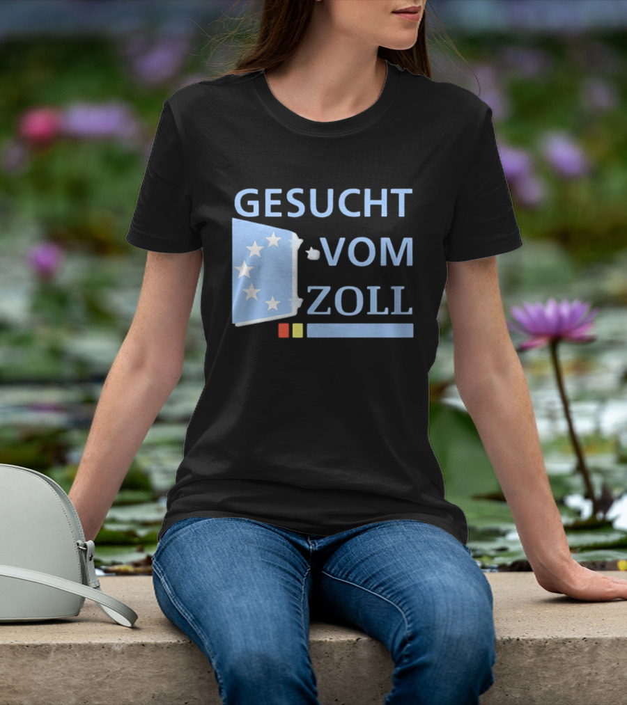 Gesucht Vom Zoll Sterne EU Symbol Farben Banner T-Shirt