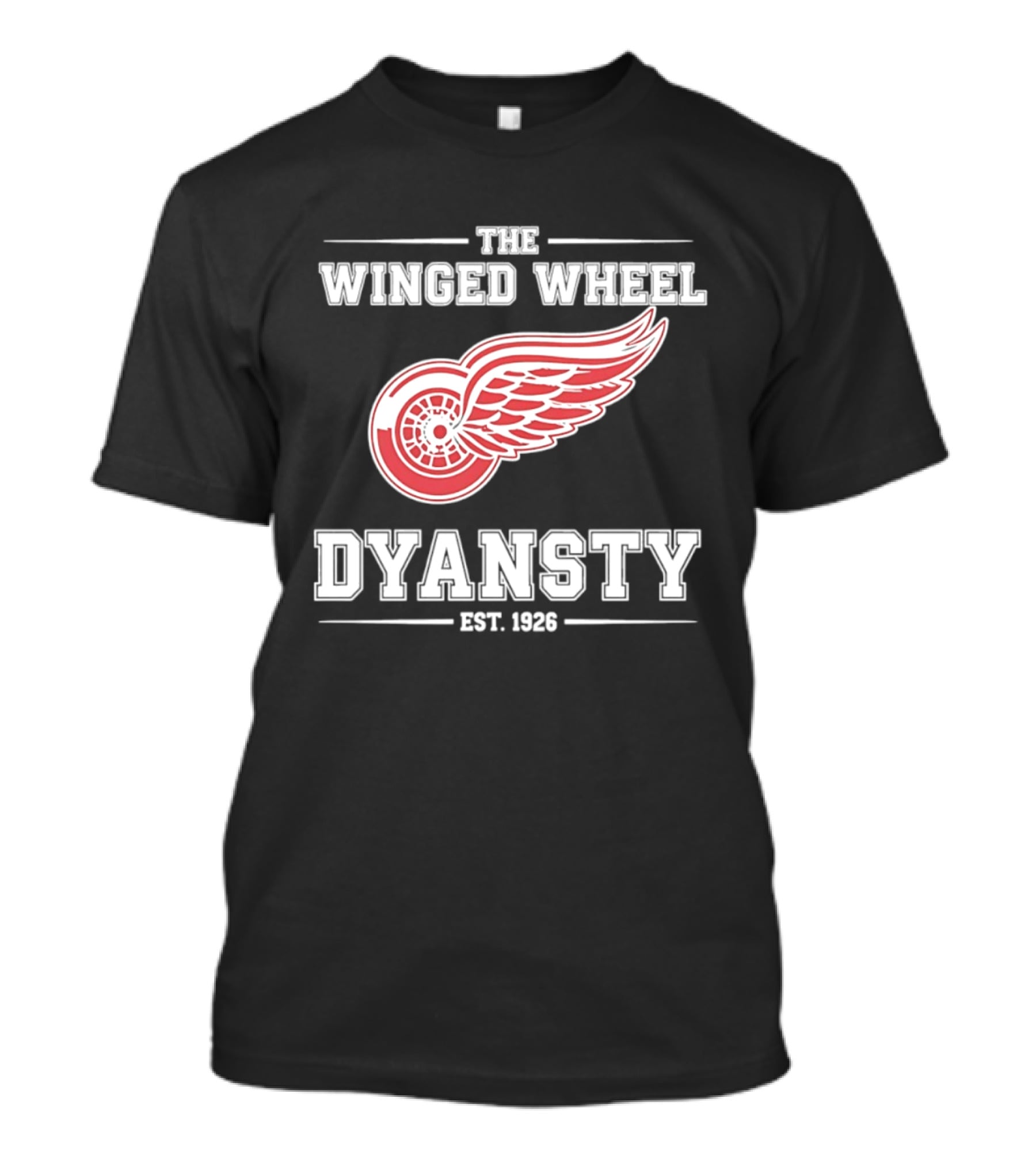 The Winged Wheel Dynasty Est 1926 Detroit Red Wings Hockey Legacy T-Shirt