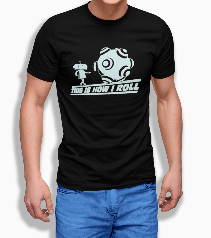 This Is How I Roll Katamari Damacy Character Pushing Ball T-Shirt
