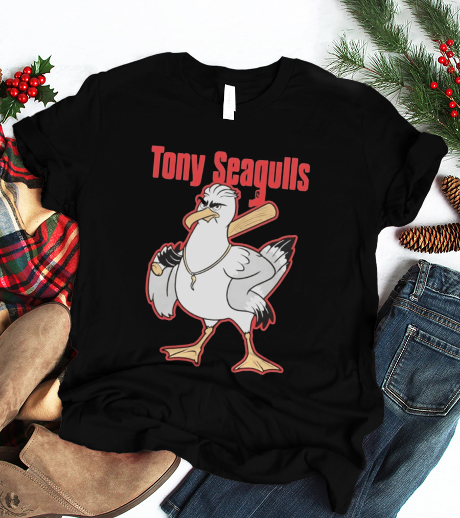 Tony Seagulls Seagull Baseball Bat Boston Red Sox Anthony Seigler T-Shirt