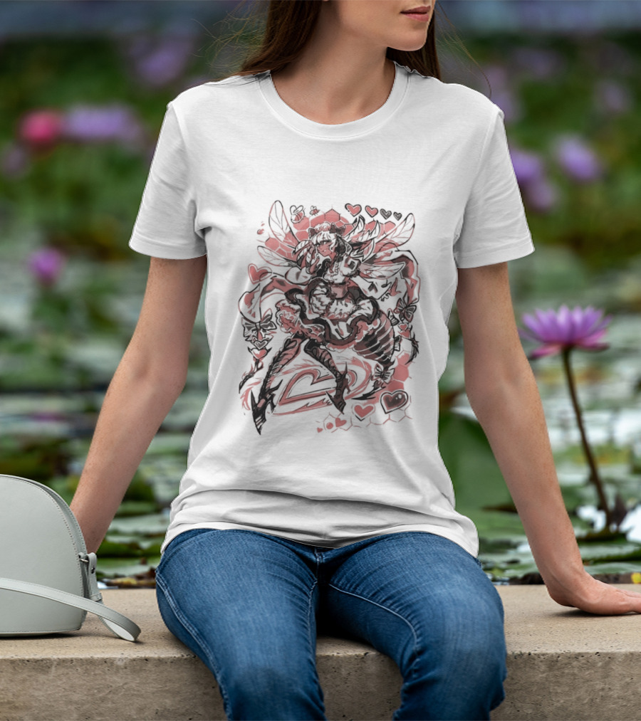 Bee My Lovely Final Fantasy XIV Valentine's Heart Wings Love T-Shirt