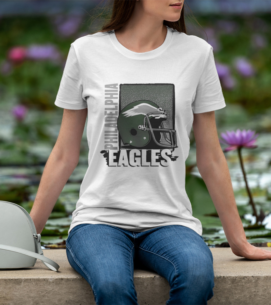 Philadelphia Eagles 2026 Season Helmet Football T-Shirt
