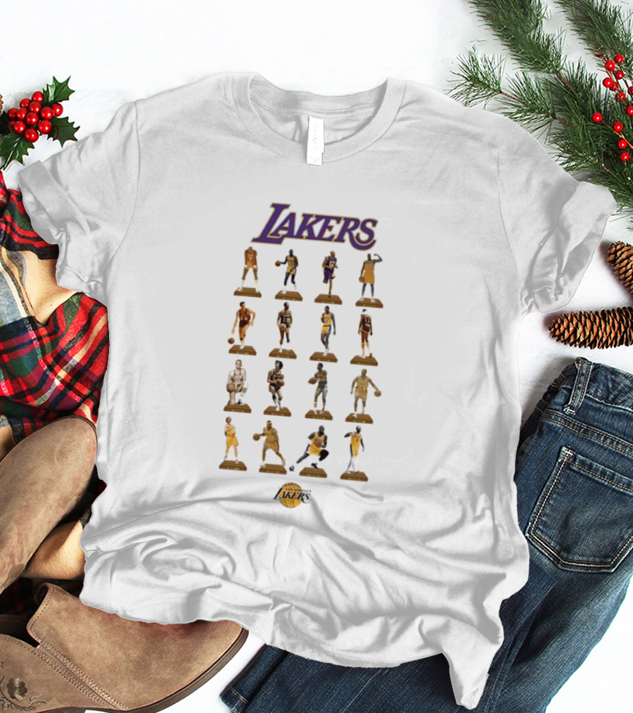 Lakers Basketball Legends Figurines Collectible Moment T-Shirt