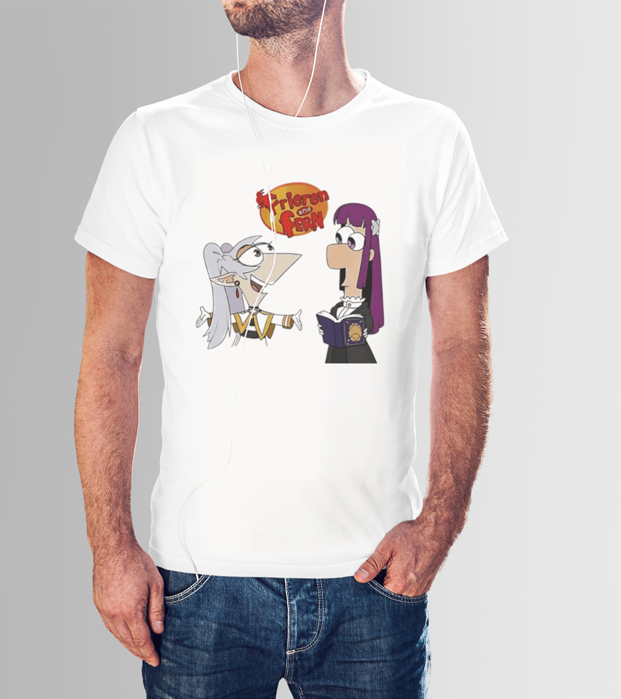 Frieren And Fern Phineas And Ferb Crossover Beyond Journey's End T-Shirt
