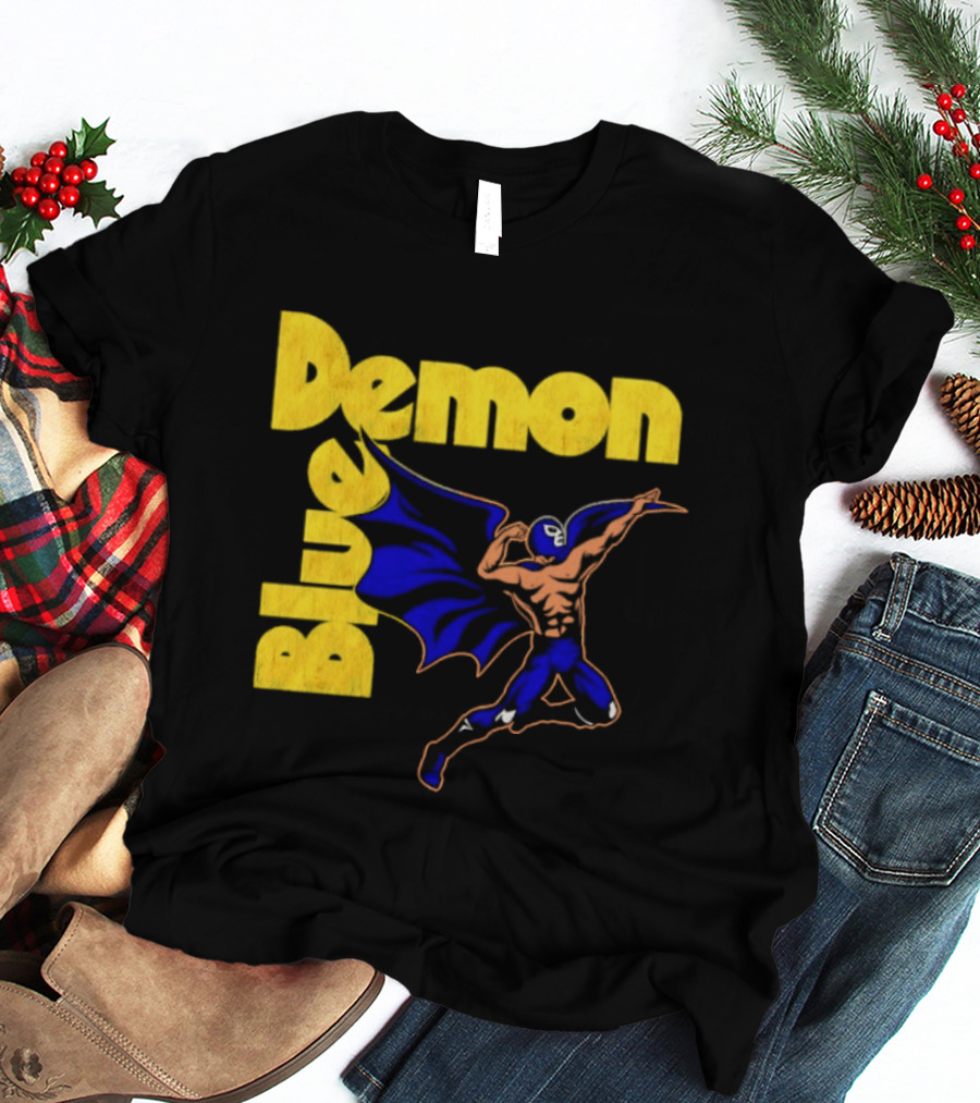 Alejandro Munoz Moreno Blue Demon Mexico Wrestling Iconic Luchador T-Shirt