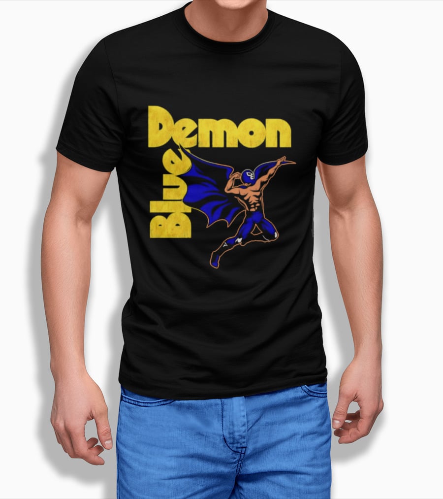 Alejandro Munoz Moreno Blue Demon Mexico Wrestling Iconic Luchador T-Shirt