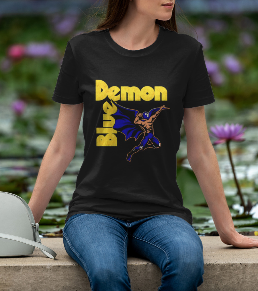 Alejandro Munoz Moreno Blue Demon Mexico Wrestling Iconic Luchador T-Shirt