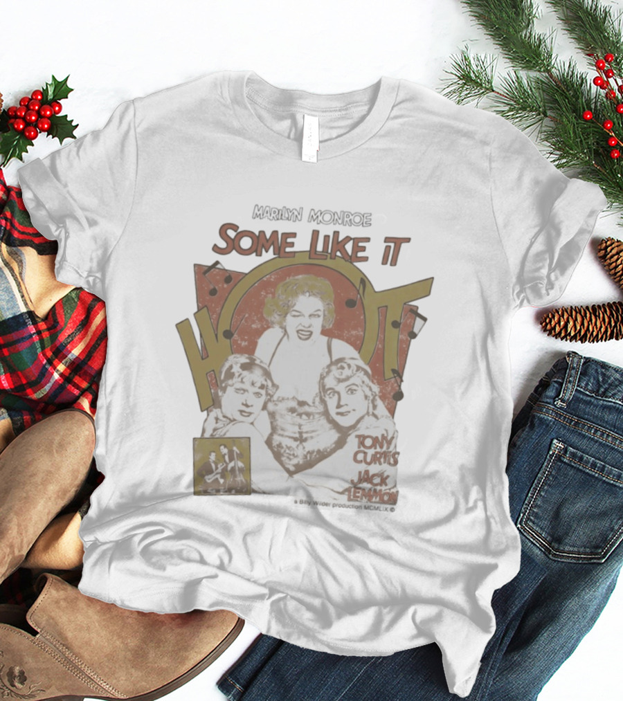 Marilyn Monroe Some Like It Hot Tony Curtis Jack Lemmon Billy Wilder Production T-Shirt