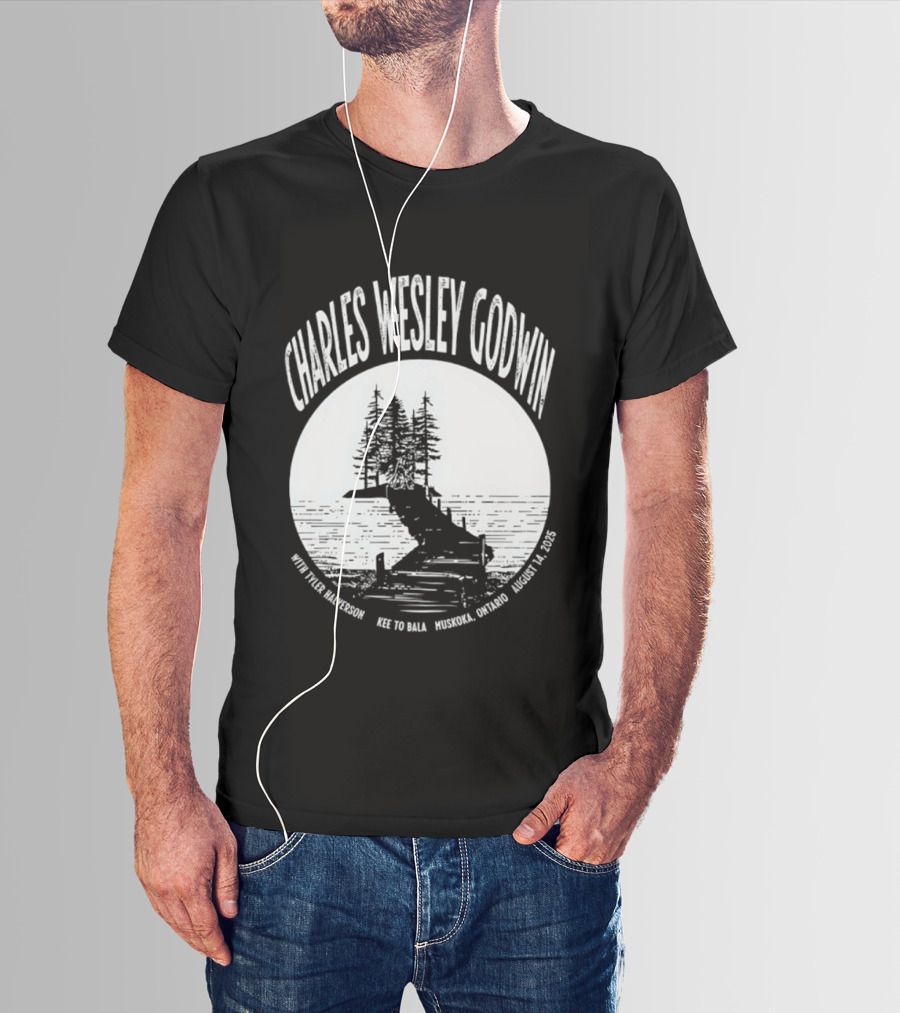 Charles Wesley Godwin 2025 Muskoka Tour Bala Ontario August 14 Key To Bala T-Shirt