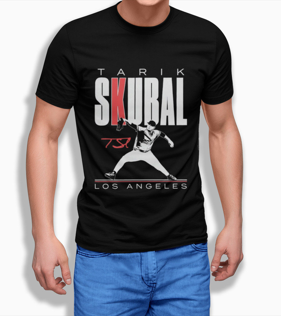 Tarik Skubal 37 Los Angeles Dodgers Baseball Player T-Shirt