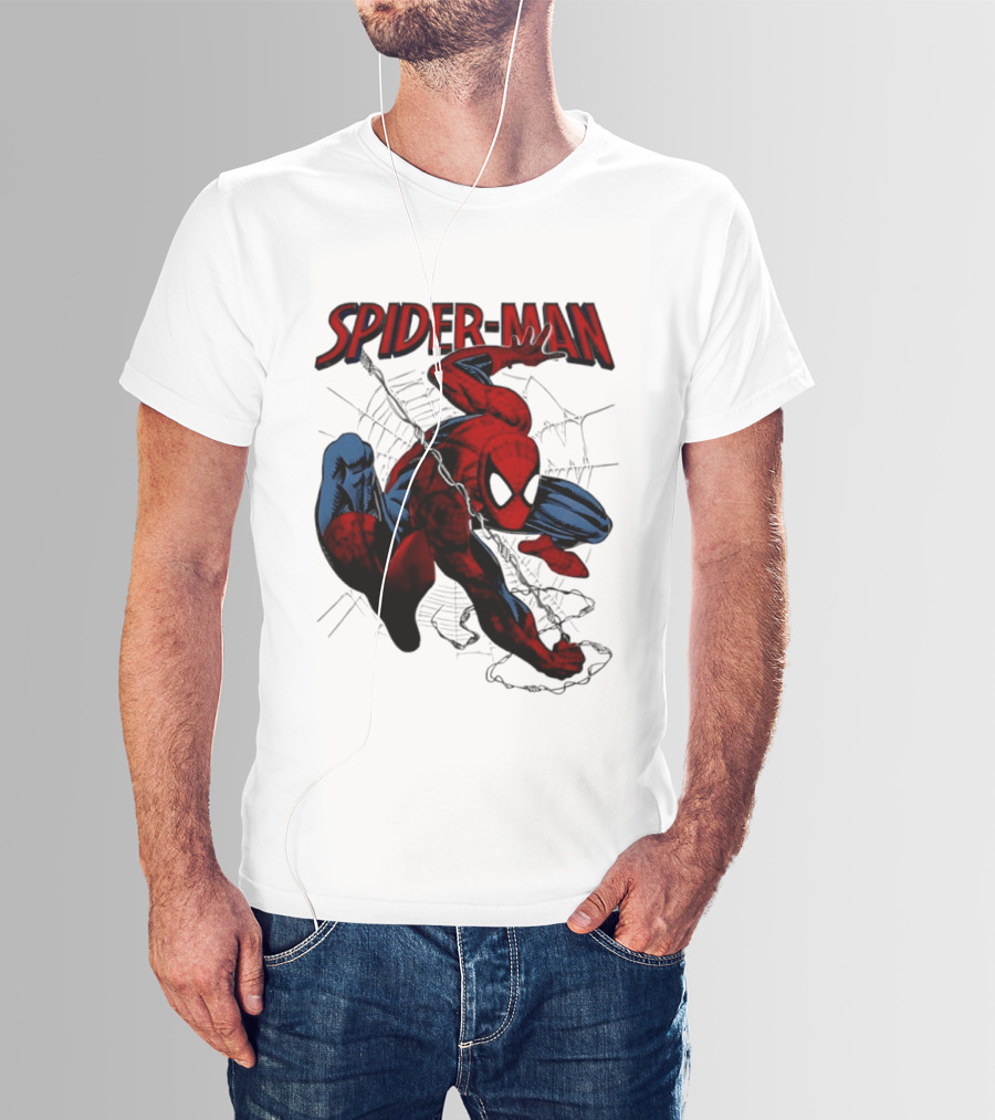SPIDER MAN Marvel Superhero Man Spider Peter Parker Web Slinger T-Shirt