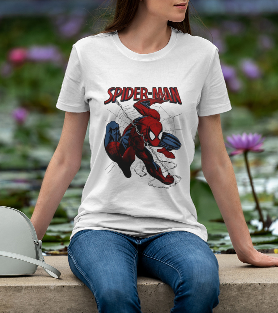 SPIDER MAN Marvel Superhero Man Spider Peter Parker Web Slinger T-Shirt