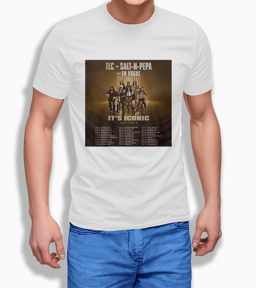 TLC Salt N Pepa En Vogue It's Iconic Tour Dates 2023 T-Shirt