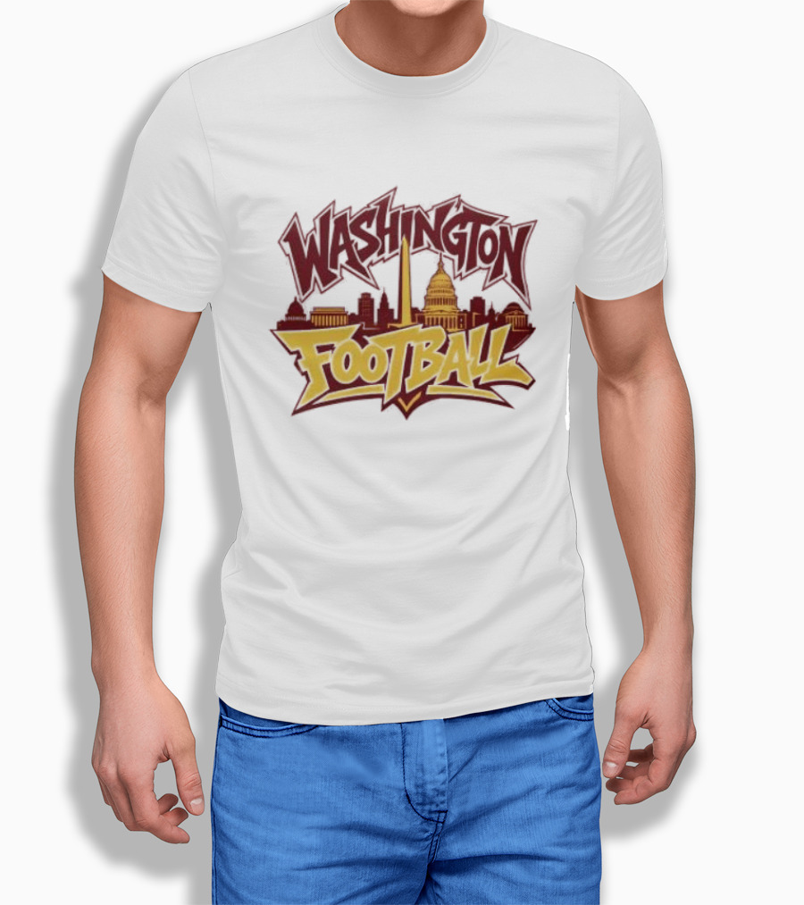 Washington Football Capitol Skyline Monument Landmarks T-Shirt