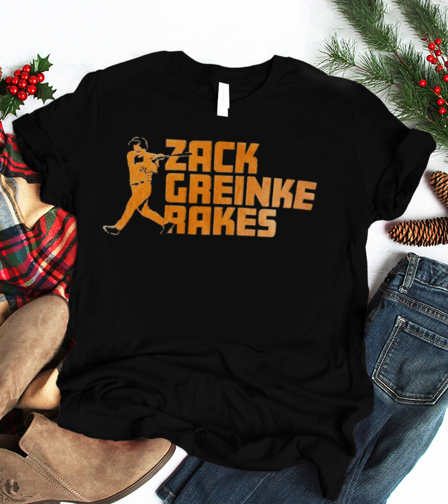 Zack Greinke Rakes Houston Astros Baseball Legend T-Shirt