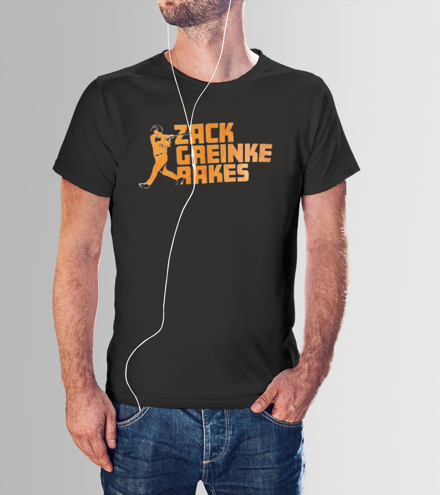 Zack Greinke Rakes Houston Astros Baseball Legend T-Shirt