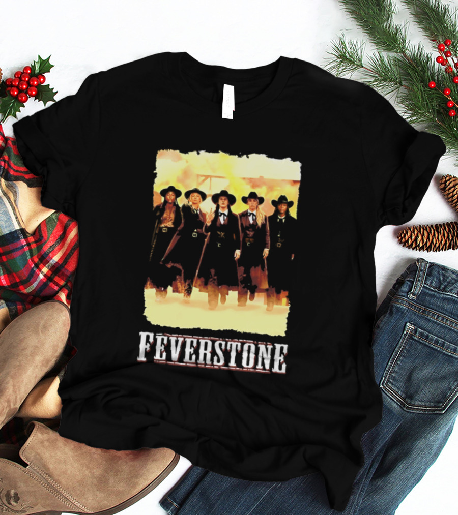 Indiana Fever Feverstone Meme Team Members In Old West T-Shirt