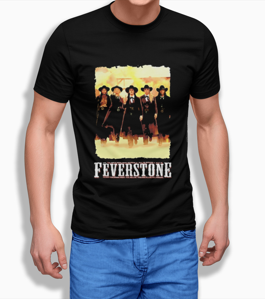 Indiana Fever Feverstone Meme Team Members In Old West T-Shirt
