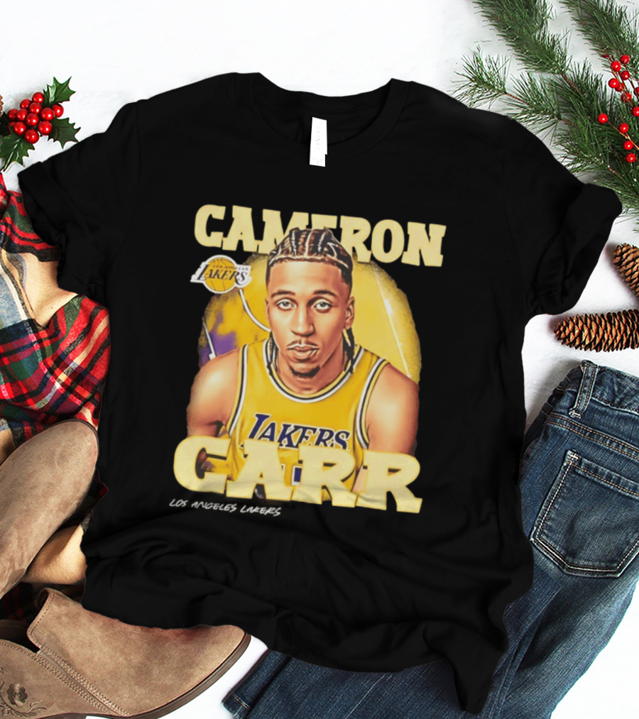 Cameron Carr Los Angeles Lakers NBA 2026 Airbrush T-Shirt