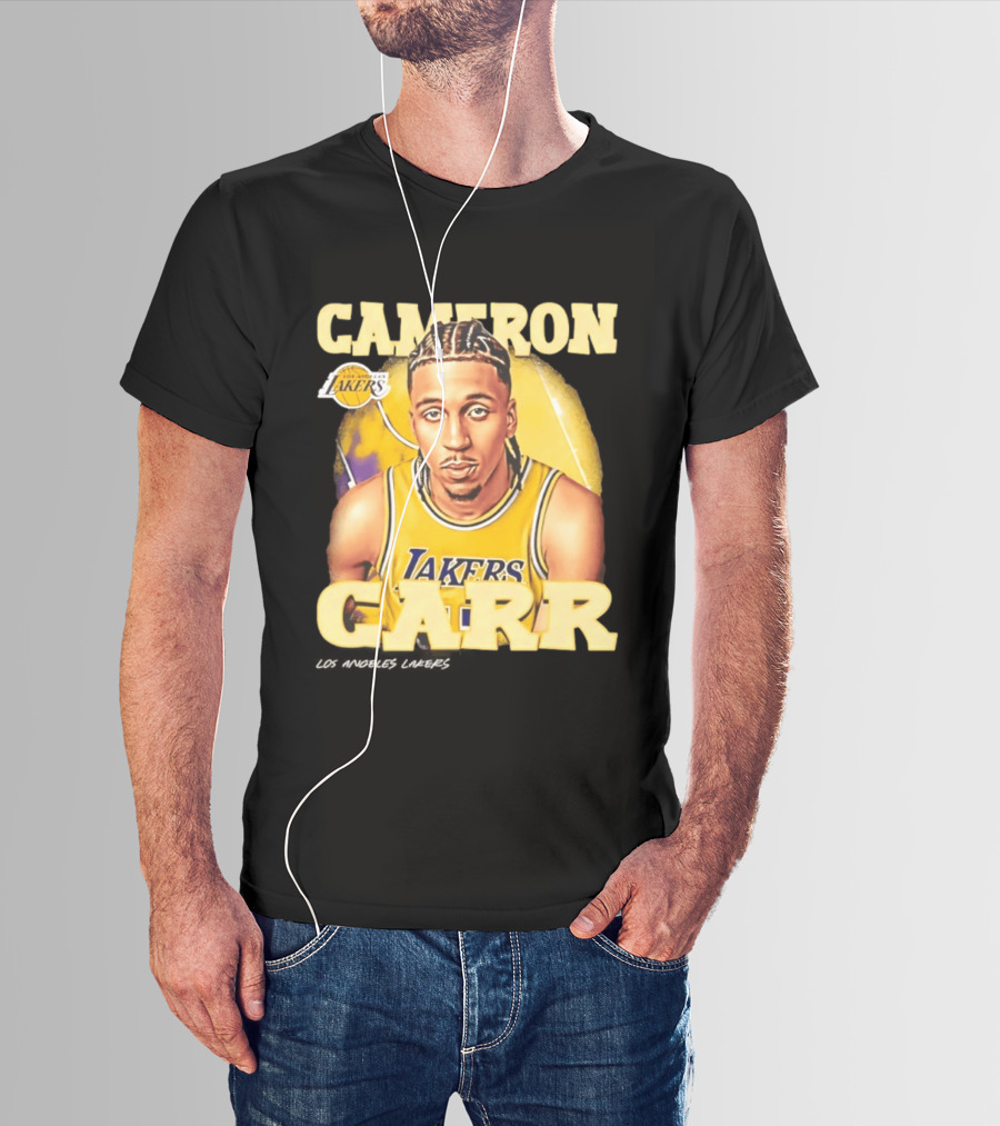 Cameron Carr Los Angeles Lakers NBA 2026 Airbrush T-Shirt