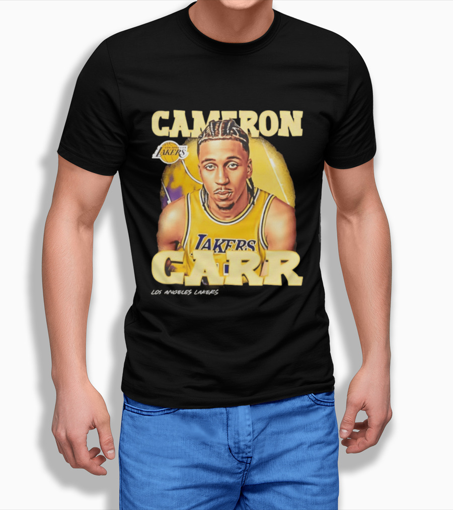 Cameron Carr Los Angeles Lakers NBA 2026 Airbrush T-Shirt