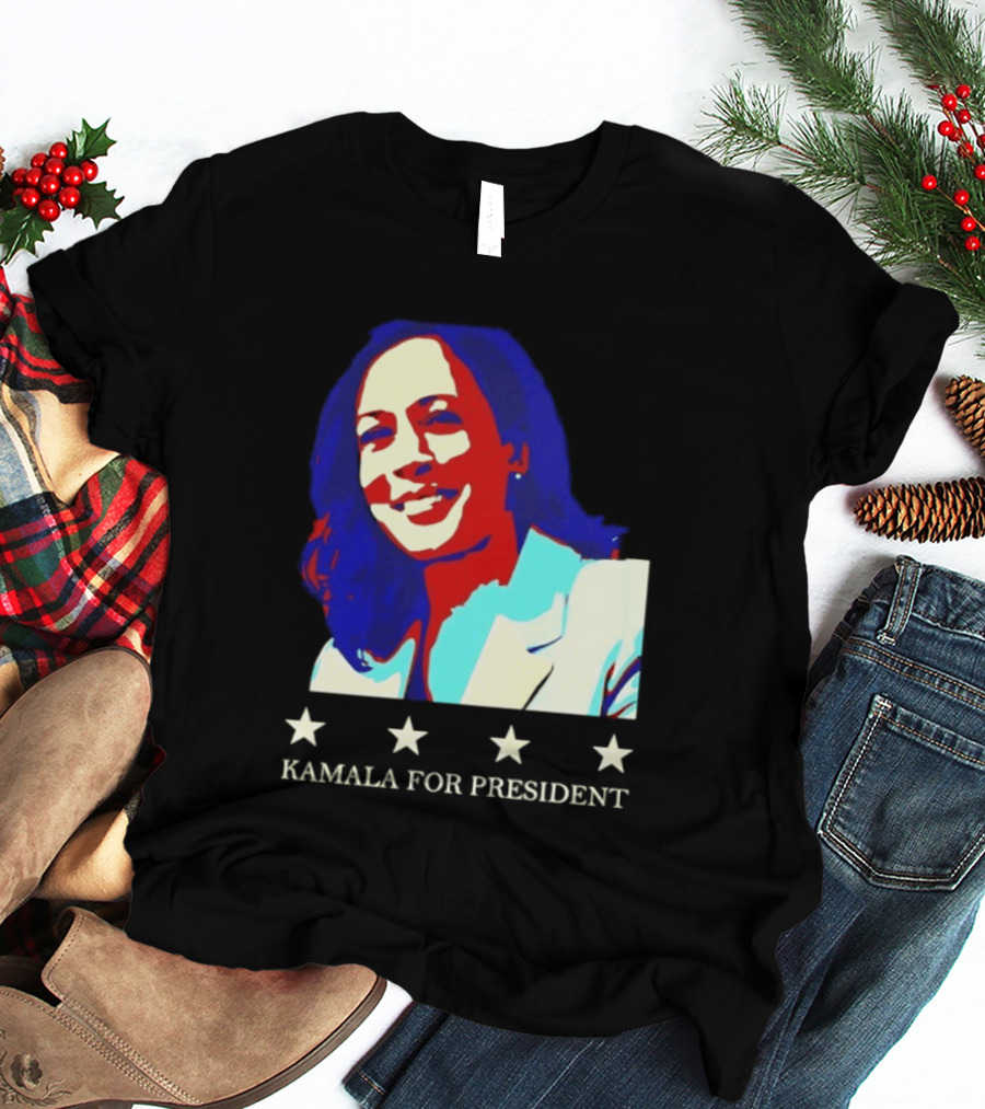 Kamala Harris Kamala For President Presidential Campaign Stars T-Shirt