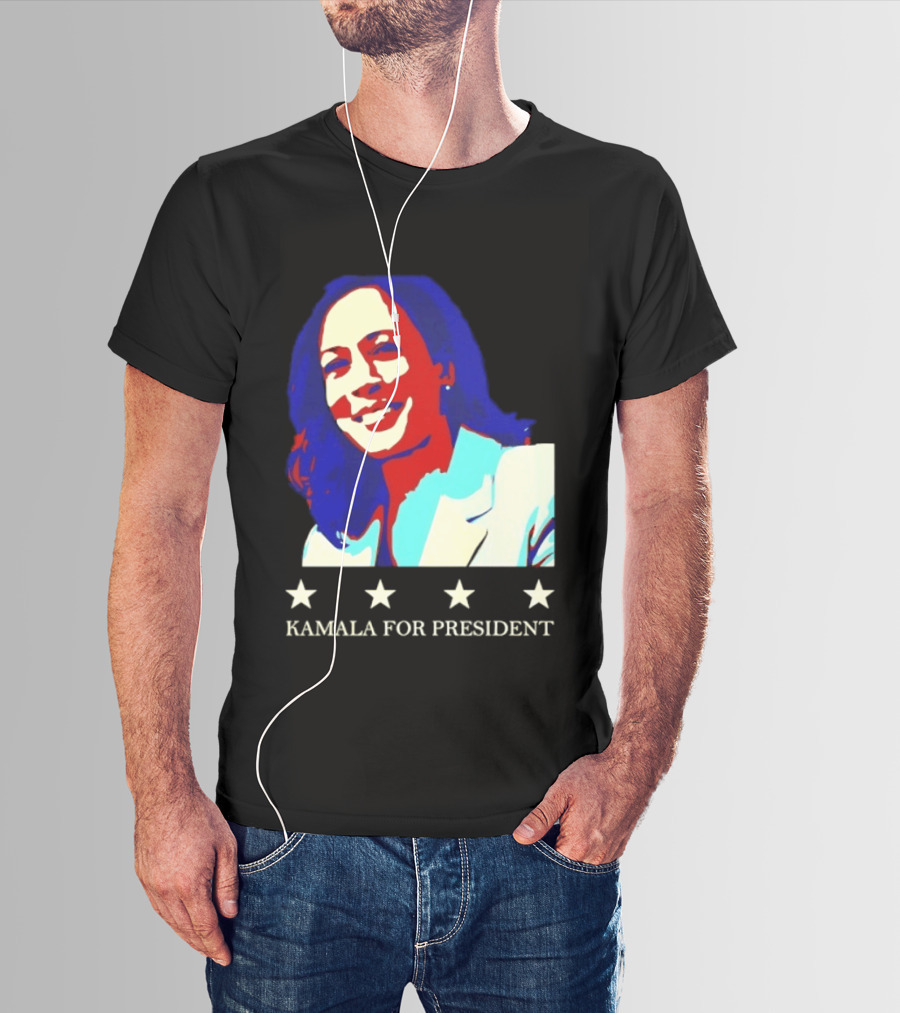Kamala Harris Kamala For President Presidential Campaign Stars T-Shirt