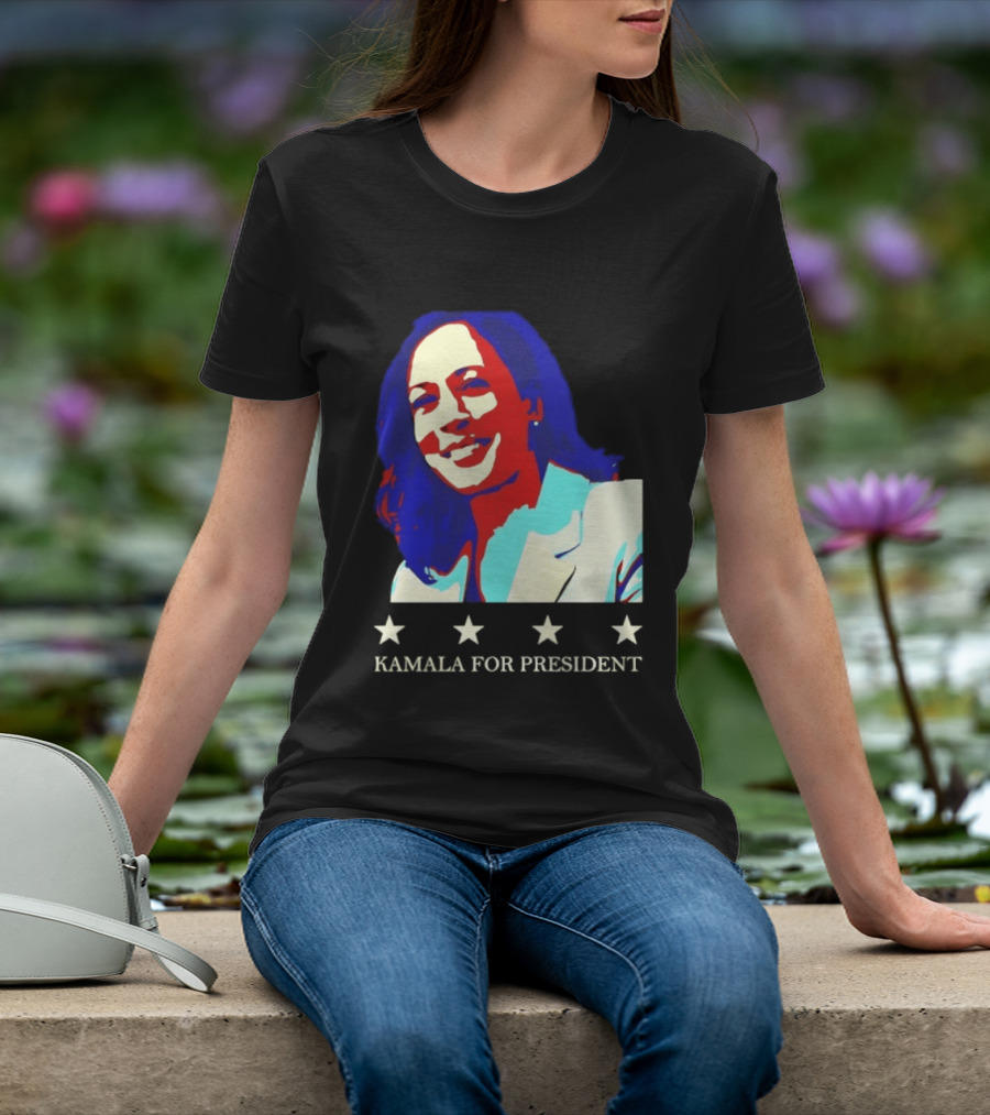 Kamala Harris Kamala For President Presidential Campaign Stars T-Shirt