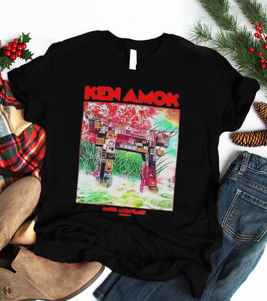 Ken Amok Amok And Peace Speaker Torii Technicolor Gateway T-Shirt