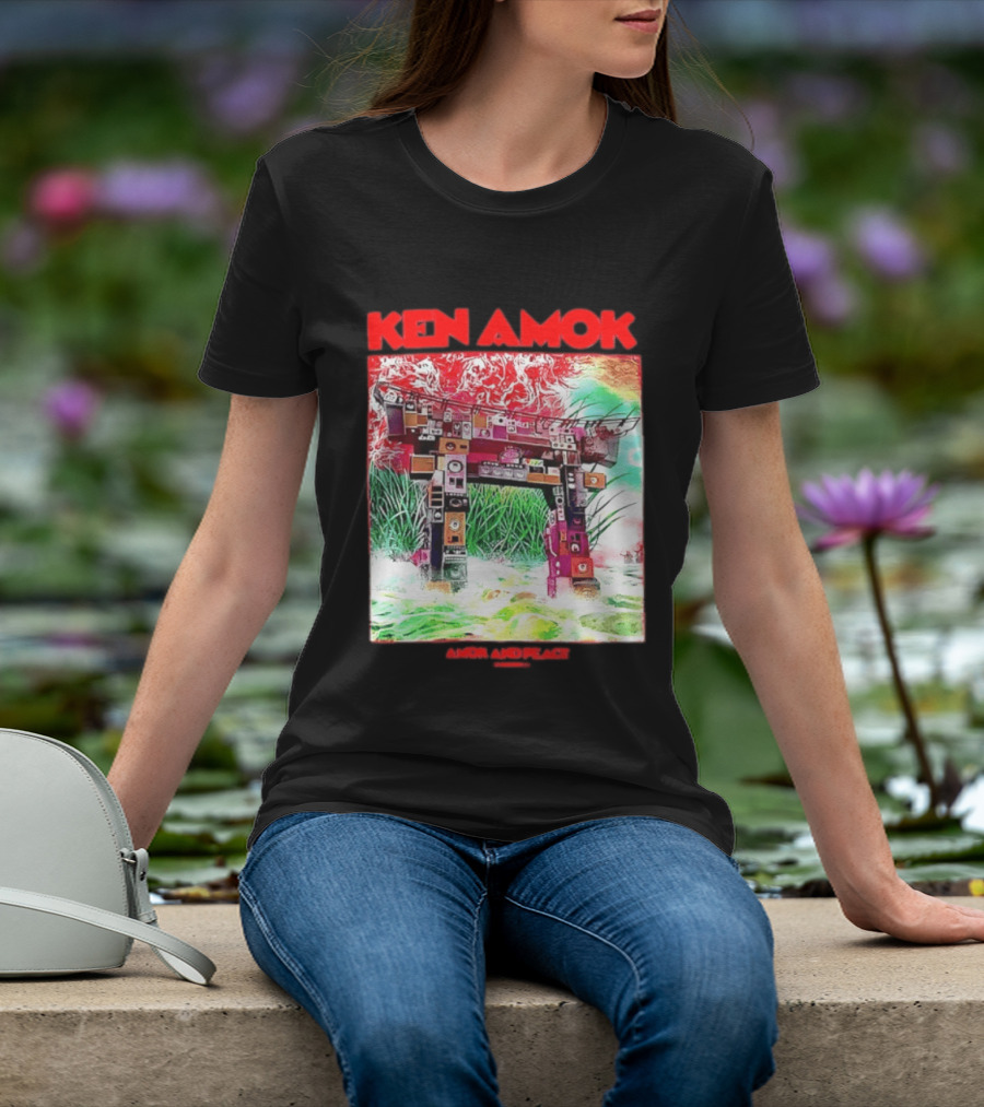Ken Amok Amok And Peace Speaker Torii Technicolor Gateway T-Shirt