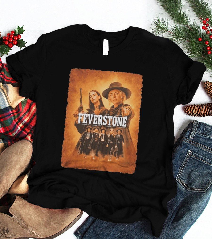 Feverstone Women In Western Style Indiana Fever Basketball T-Shirt