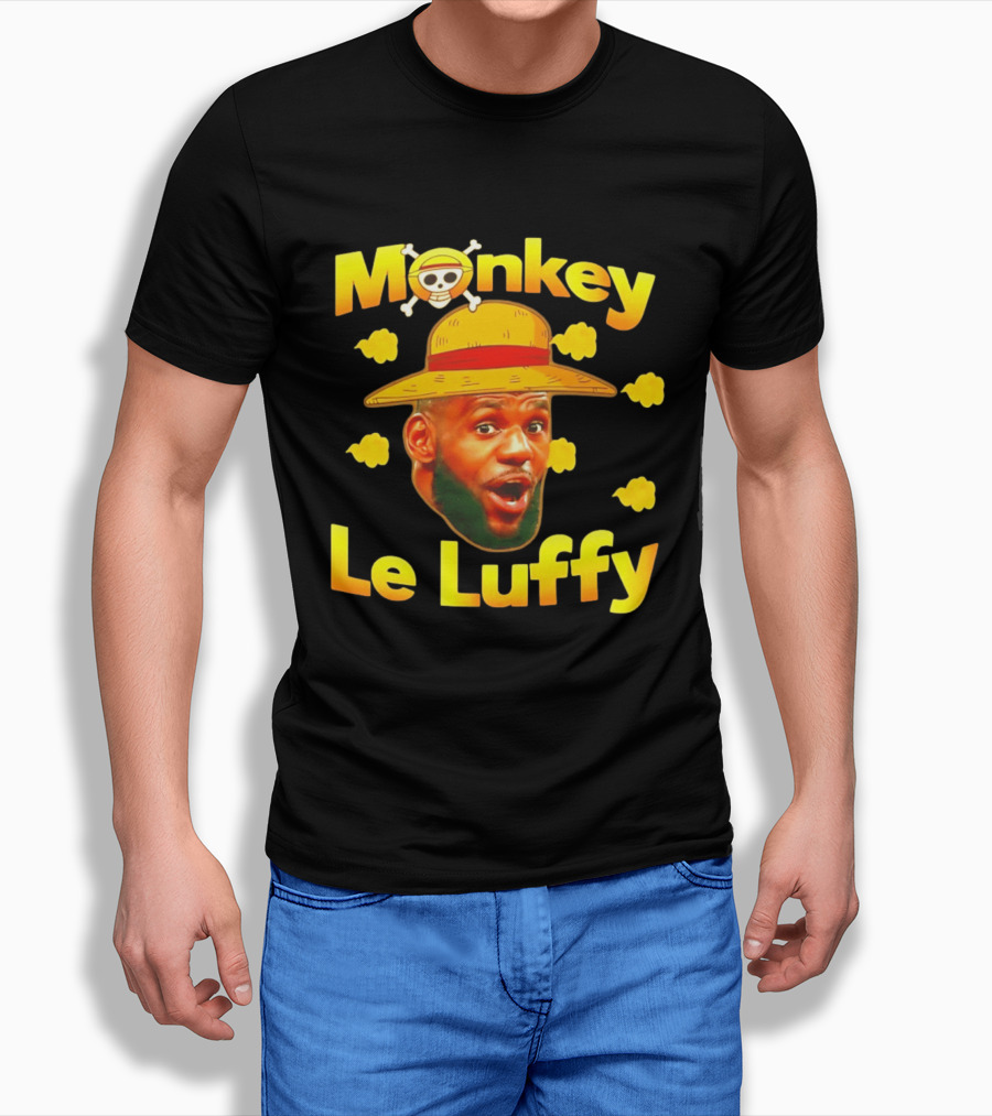 Monkey LeBron James Le Luffy Los Angeles Lakers One Piece T-Shirt
