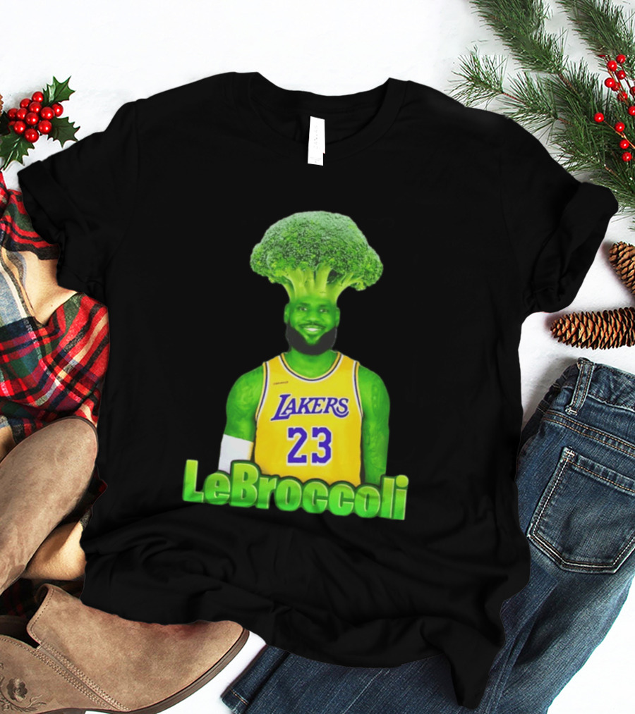LeBron James Los Angeles Lakers LeBroccoli Lebron 23 NBA Basketball T-Shirt