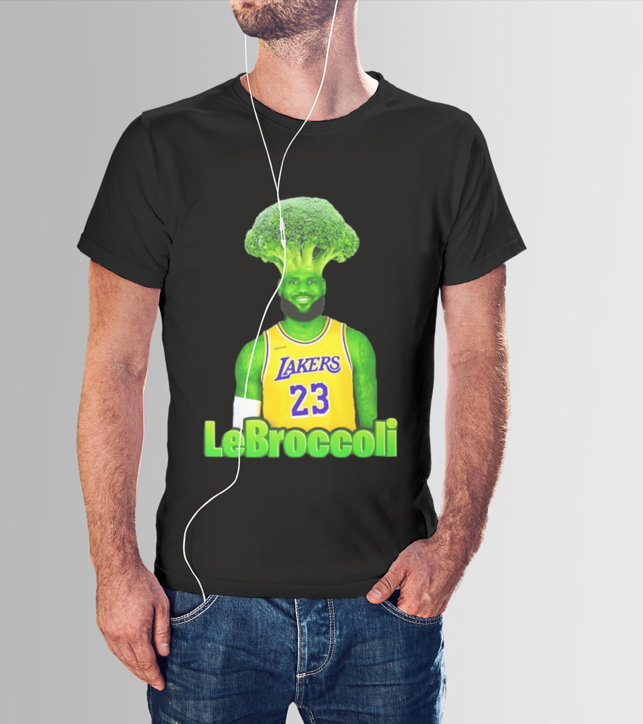 LeBron James Los Angeles Lakers LeBroccoli Lebron 23 NBA Basketball T-Shirt