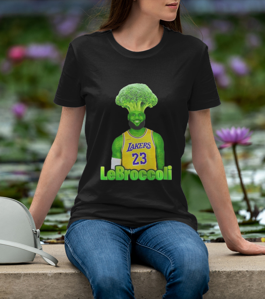 LeBron James Los Angeles Lakers LeBroccoli Lebron 23 NBA Basketball T-Shirt