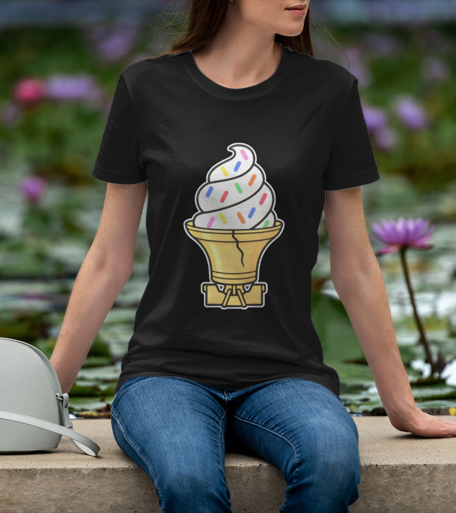 Liberty Bell Ice Cream Cone With Sprinkles Philly T-Shirt