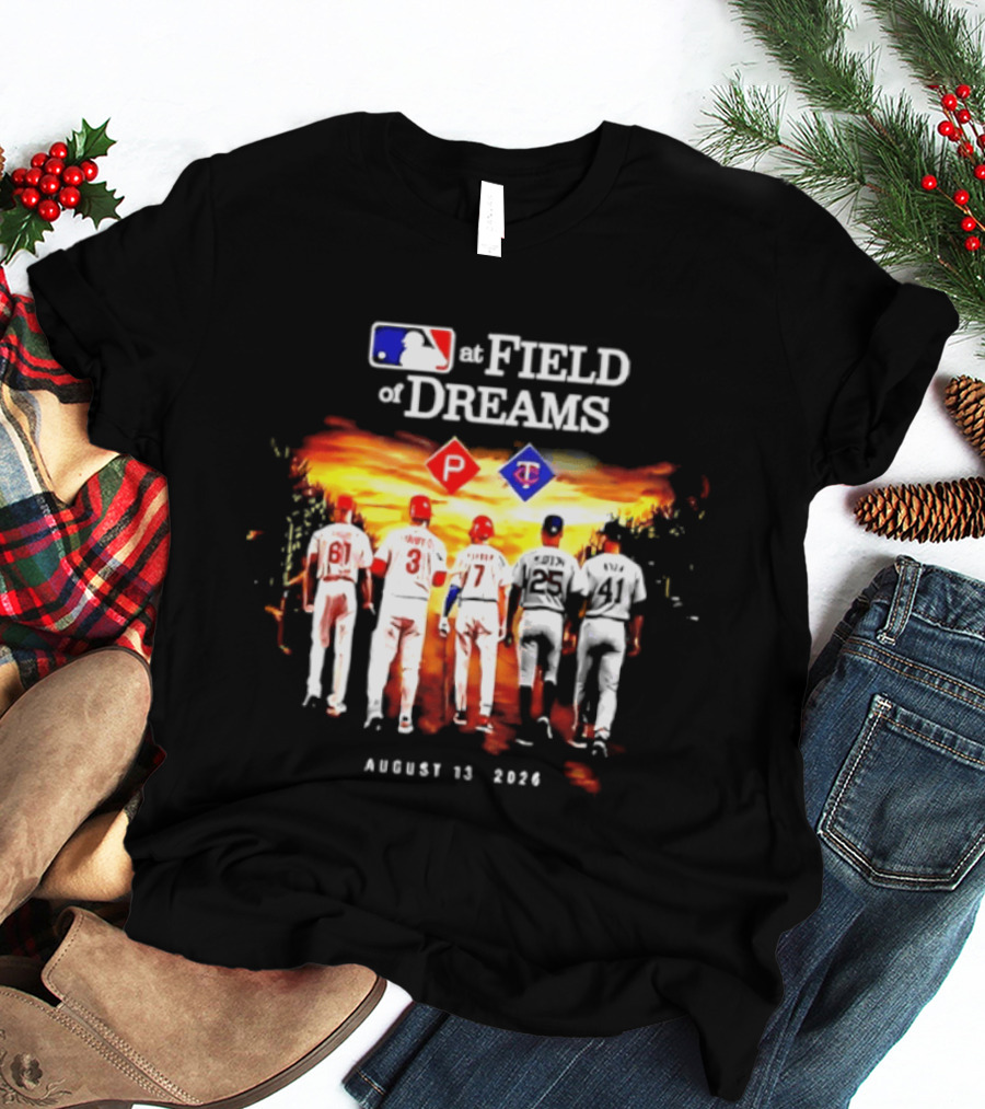 MLB Field Of Dreams Pittsburgh Pirates Vs Minnesota Twins August 13 2026 T-Shirt