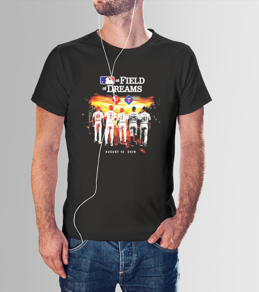 MLB Field Of Dreams Pittsburgh Pirates Vs Minnesota Twins August 13 2026 T-Shirt