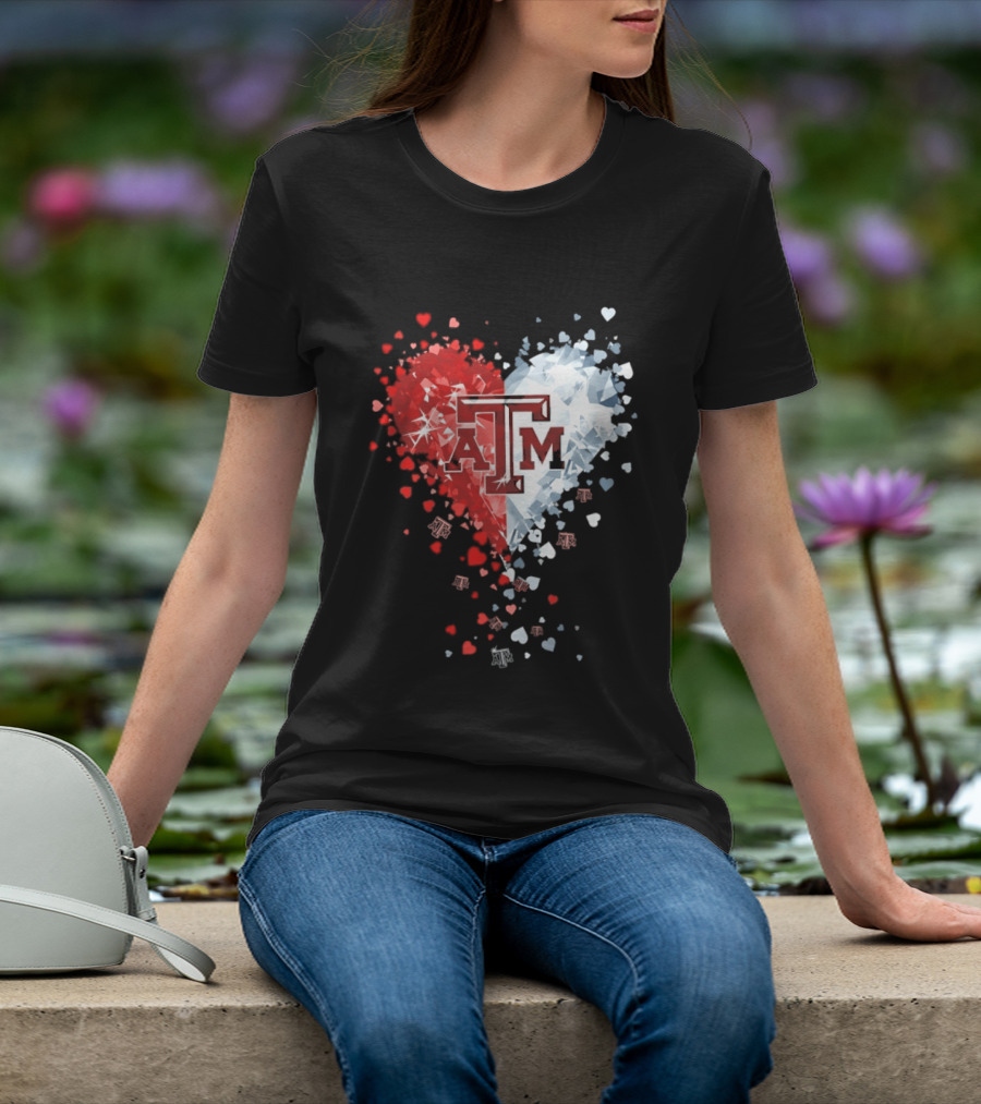 Texas A&M Aggies Heart Diamond 2026 NCAA College Station T-Shirt