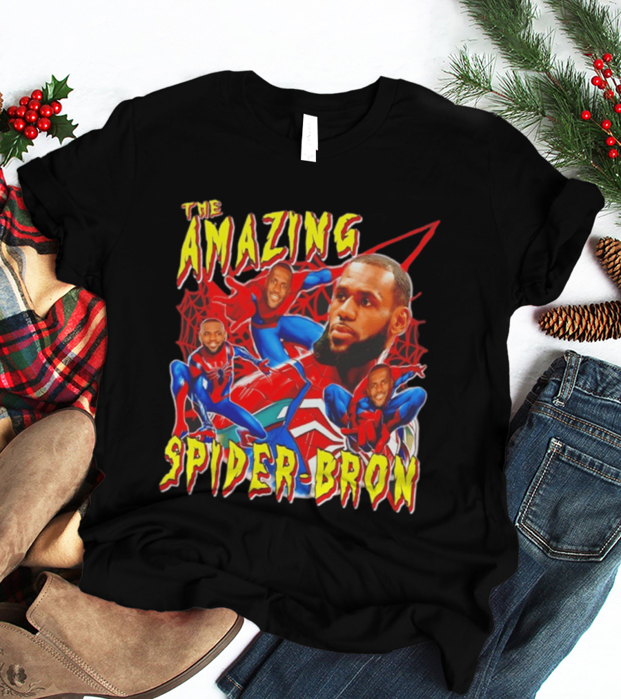 The Amazing Spider Bron LeBron James Web Slinger T-Shirt