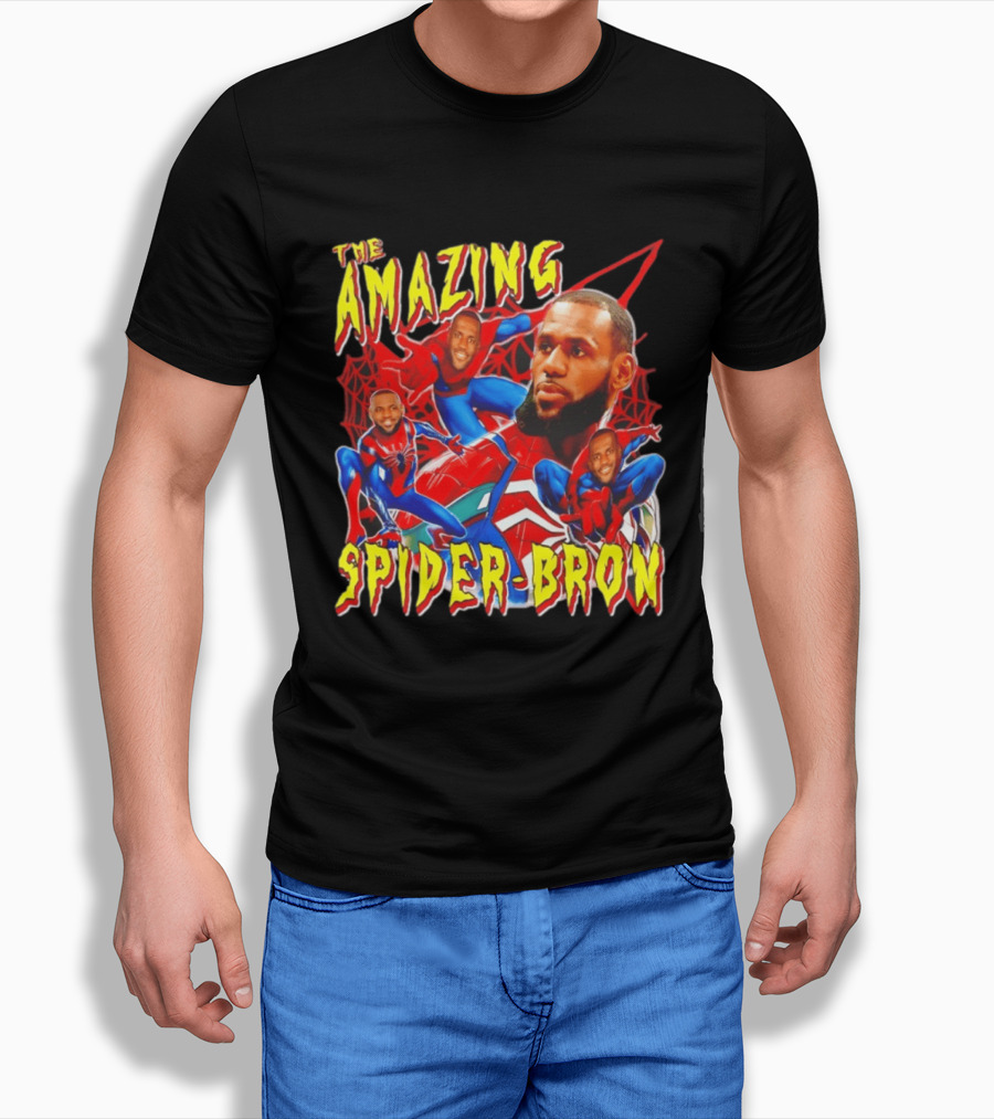 The Amazing Spider Bron LeBron James Web Slinger T-Shirt