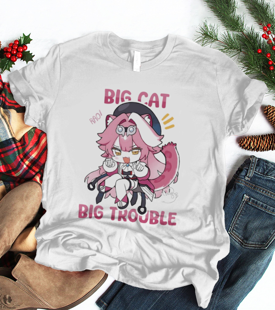 BIG Cat Prowls Into BIG Trouble Anime T-Shirt