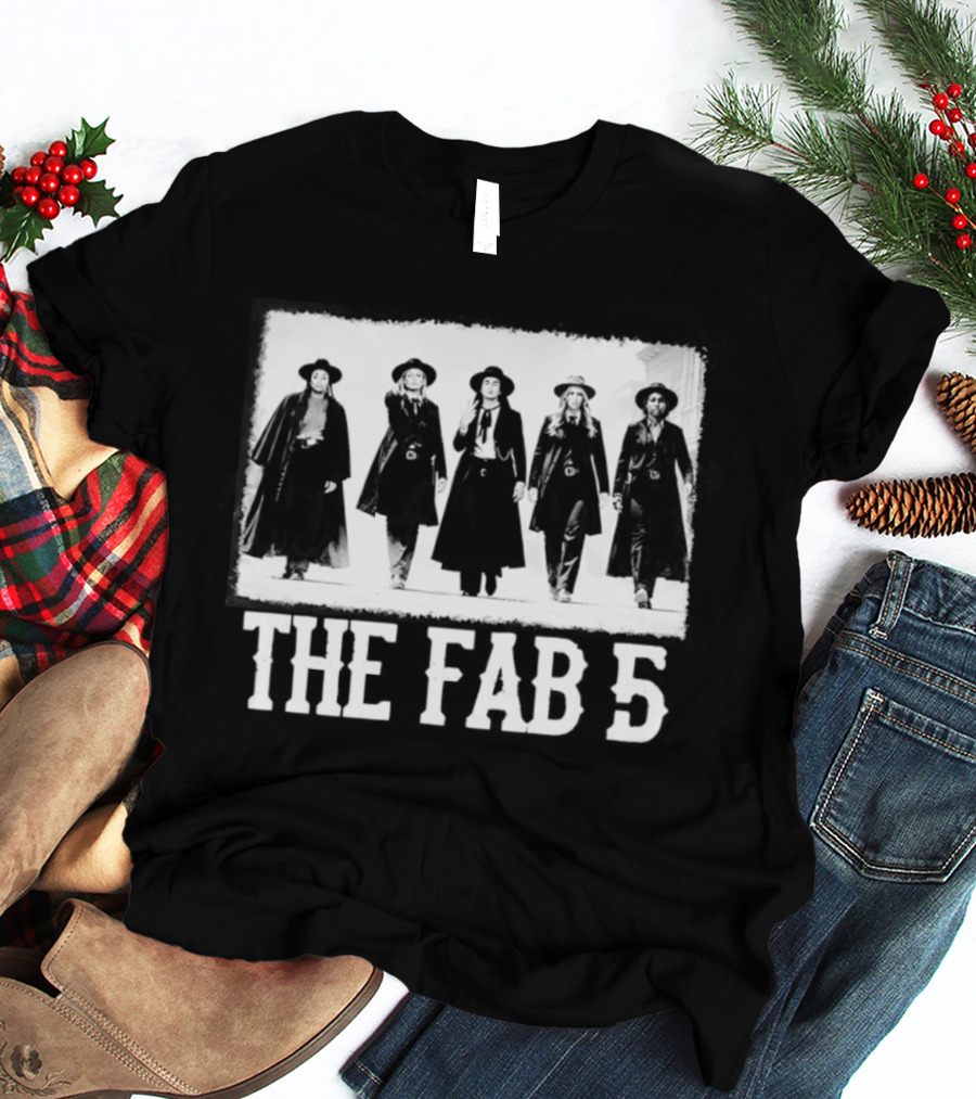 The Fab 5 Feverstone Indiana Fever Women's Basketball Team T-Shirt