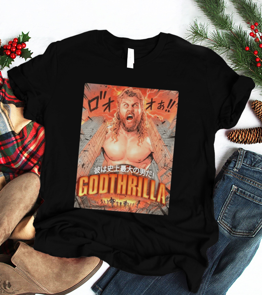 Thrillbilly Silas Mason Godthrilla Comic Style Explosion Scene T-Shirt